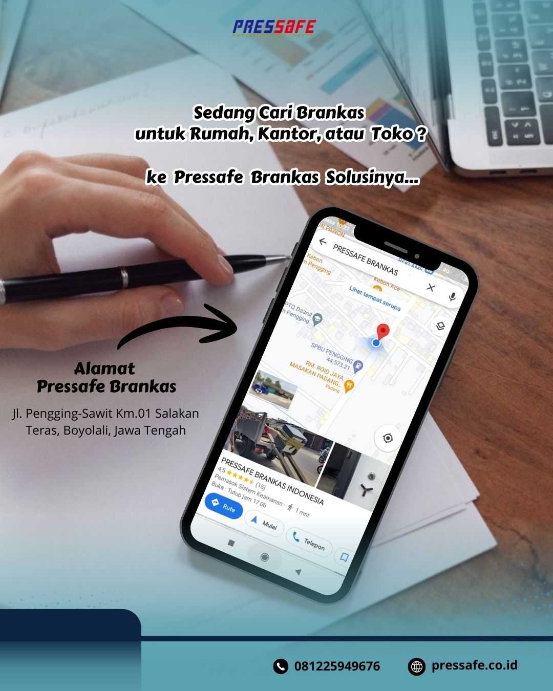 Alamat pressafe brankas