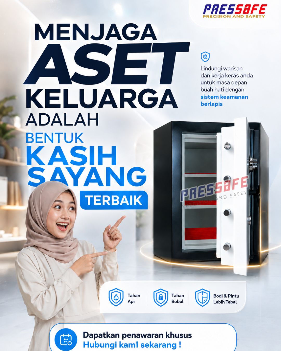 Jual brankas keamanan aset